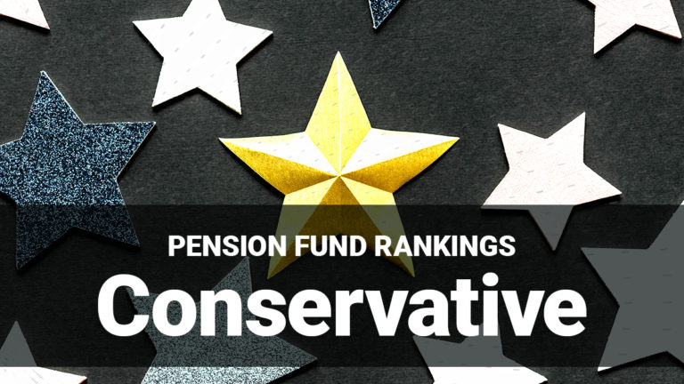 Pension fund rankings: Conservative category (21–40%)