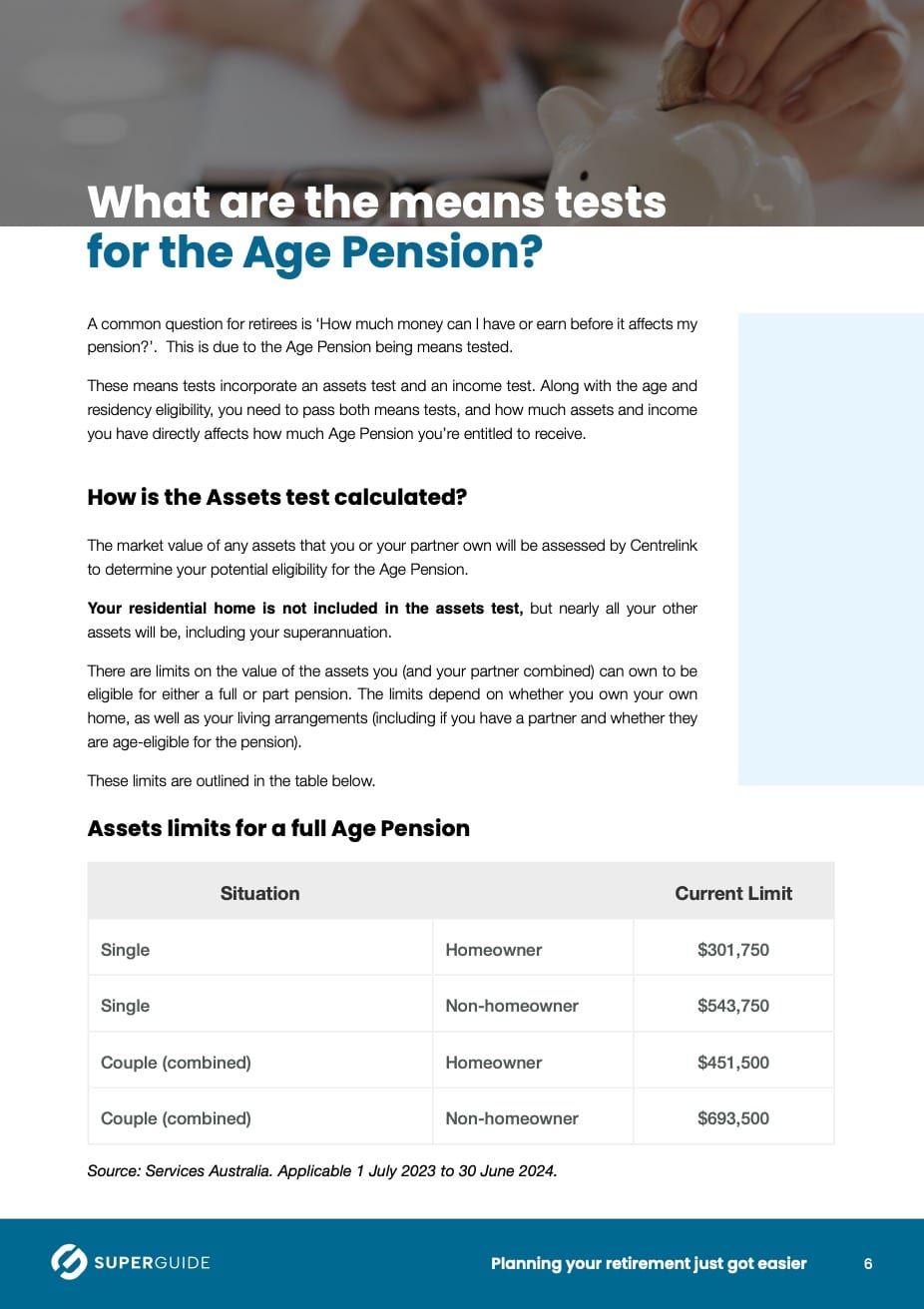 The Beginners Guide to the Age Pension - SuperGuide