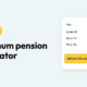 Minimum pension drawdown calculator